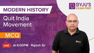 Modern History - BPSC 2021 - Quit India Movement | MCQ Abhyas | BYJU'S Exam Prep screenshot 3