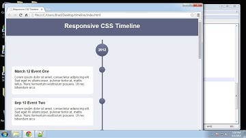 Learn to design a CSS3 timeline - Part 4