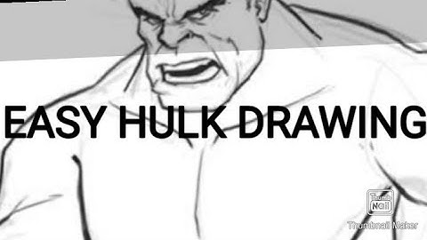 HOW TO DRAW THE HULK SIMPLE STEP BY STEP VIDEO LESSON|the avengers hulk