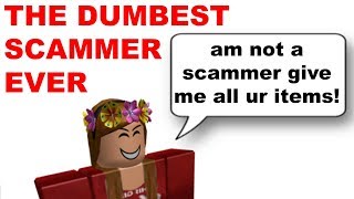 The DUMBEST Roblox Trading Scammer Ever