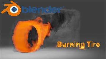 Burning tire in Blender 2.93 Smoke Simulation