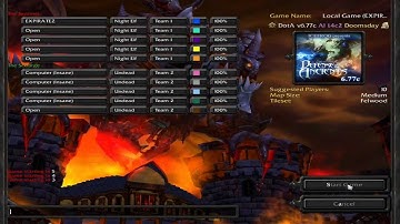 Warcraft Dota Cheat Map