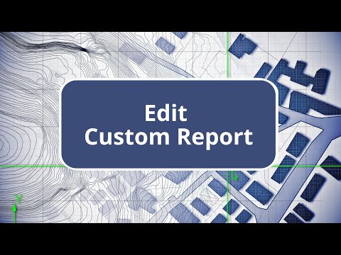 TBC - Edit Custom Report - Survey Intermediate Edition Commands