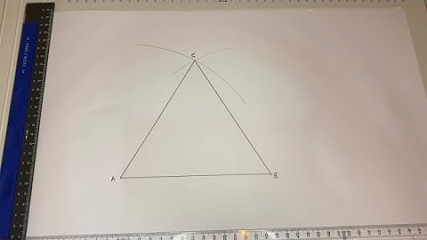 How to construct an equilateral triangle.