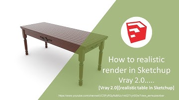 How to realistic render in Sketchup Vray 2.0..... [Vray 2.0][realistic table in Sketchup]