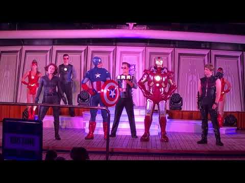 Marvel Day at Sea - Heroes Unite show - Disney Cruise Line (Disney Magic)