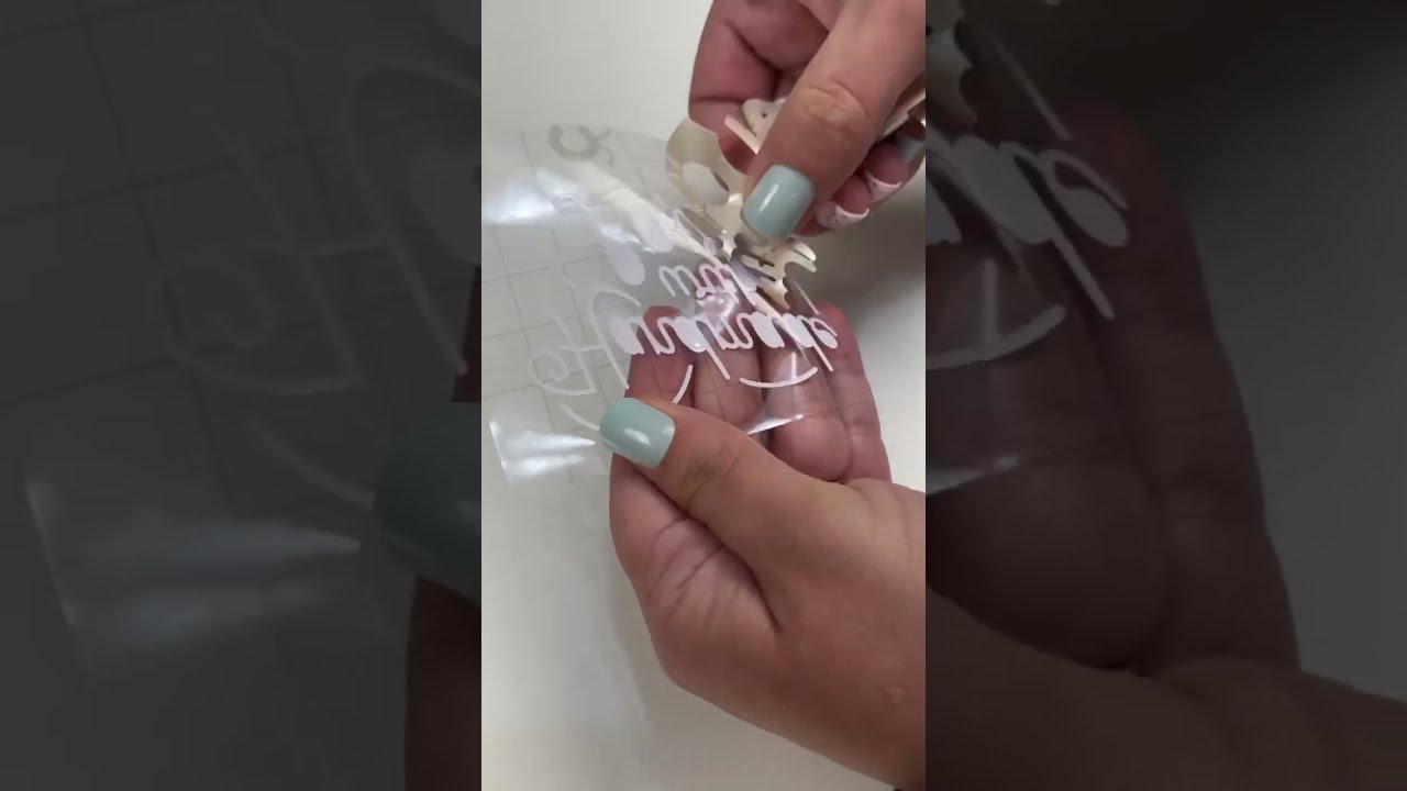 Cricut Beginner Vinyl Tips How To Do Reverse Weeding Cricutvinyl