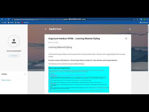 Cognizant Handson - Learning Material Styling