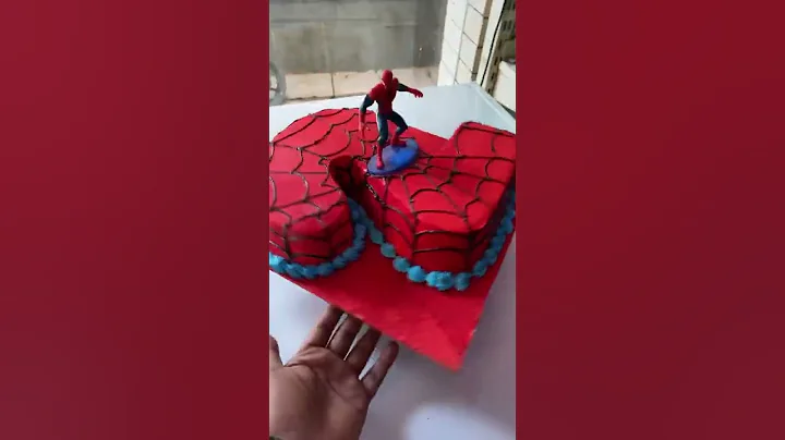 spider man cake | number cake #shorts #durgabakery #jscdesigner #spidermancake