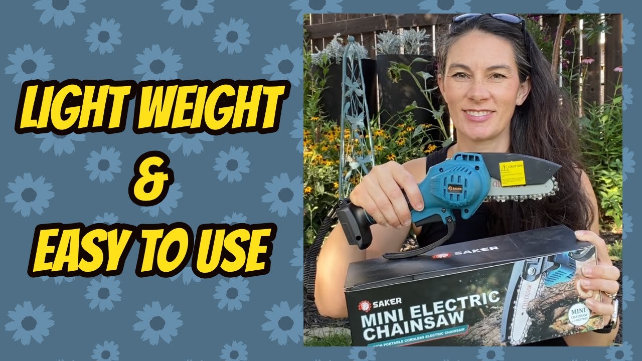 Saker Mini Chainsaw review - lumberjack function, cordless drill package! -  The Gadgeteer