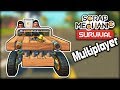 I Went on a Ride Along to Try Out Multiplayer! (Scrap Mechanic Survival)