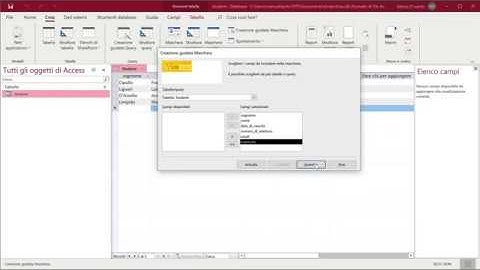 Access Creazione Guidata Maschera