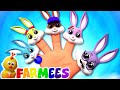 Baby Finger | Daddy Finger | Rabbit Finger Family Song | Rabbit Song | Nursery Rhymes with Farmees