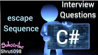 escape sequence in C# || shruti098