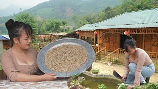 Rowing a boat across the river to find ant eggs. One lucky day, cook a delicious dish from ant eggs