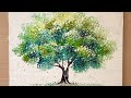 How to draw a tree easy / Aluminum painting technique