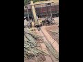 🔴Manual control on the feeding belt, industrial cycle breaking down bamboo stalks