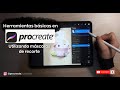 Herramientas básicas en Procreate-Uso de Mascaras de recorte-Tutorial en Español(ejercicio practico)