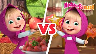 🍭🆚 🍎 Permen vs Buah 🍉⚔️🧁 Koleksi kartun episode terbaik 🎬 Masha dan Beruang