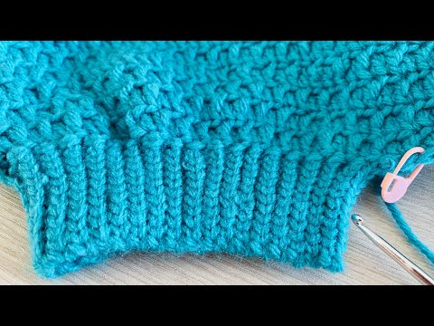 How I add slip stitch ribbing on my crochet sweater