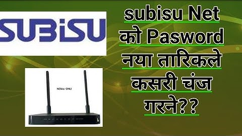 how to change wifi password of subisu from mobile #2022 #subisu