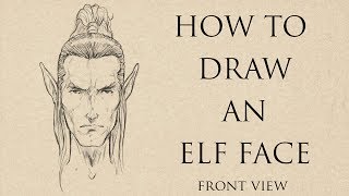 HOW TO DRAW AN ELF FACE ( FANTASY STYLE )
