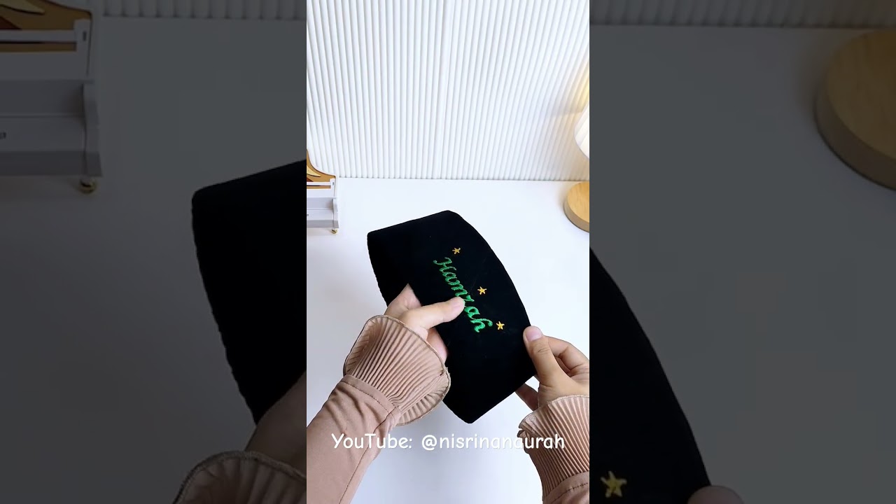 peci bordir nama #pecisongkok #songkokhitam #shortvideo #shorts #fyp