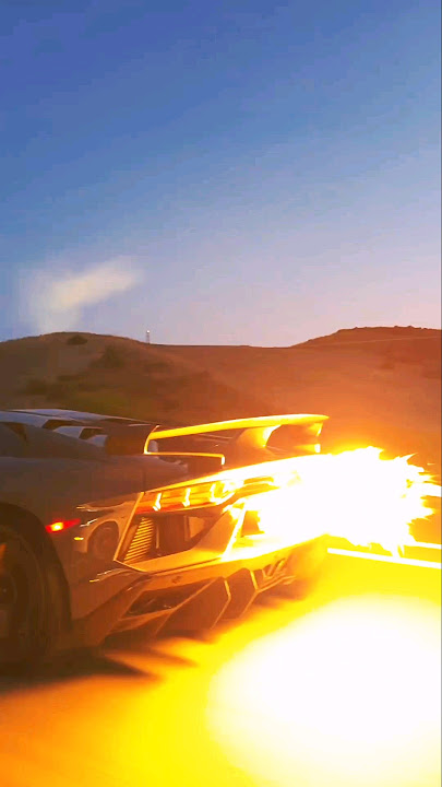 Lamborghini Aventador SVJ Spitting Some Huge Flames