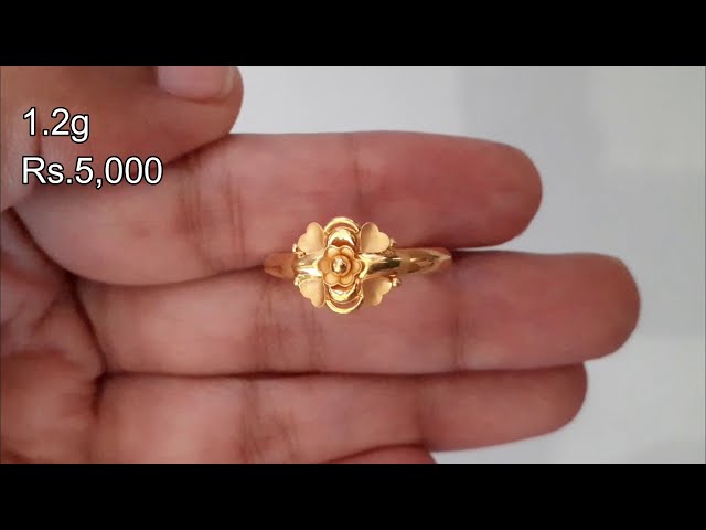 Under 2 Gram Gold Ring Designs With Price || Simple Daily Use Gold Ring  Designs@Crazy_Jena - YouTube