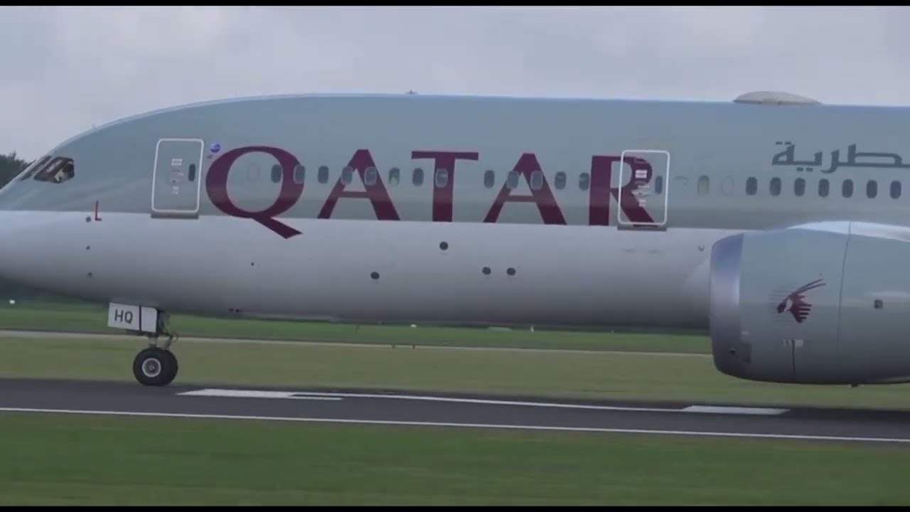 Plane spotting Manchester airport UK