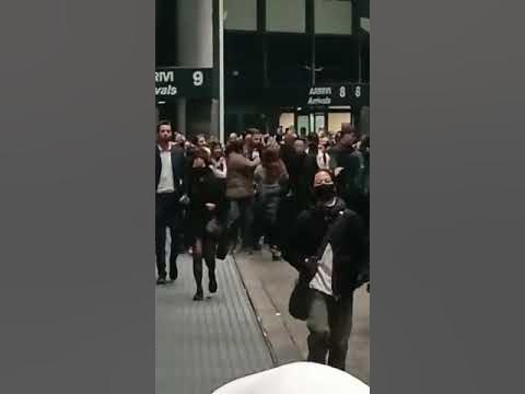 BTS leader RM aka Kim Namjoon mobbed at Milan airport; screaming crowd  makes it tough for security [Watch Video]