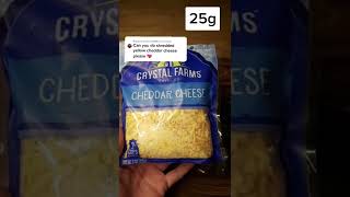 What 100 Calories of Cheddar Cheese Looks Like