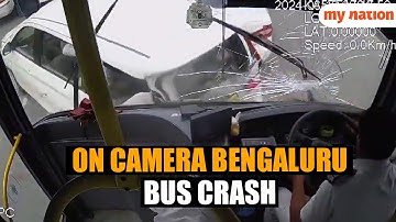 Bengaluru Bus Crash: Driver Loses Control, Collides with Vehicles on Hebbal Flyover | My Nation