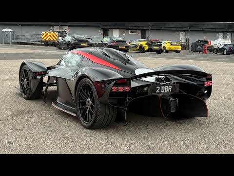 Supercars and hyper cars arriving to track day ft Dizzie Rascal