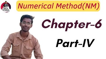Numerical Method(NM) Chapter-6 Part-IV || important questions ||