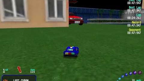 Re-Volt Custom Track Blue Oasis by RafSTer, Time Trial Lap