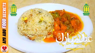 chicken manchurian gravy with fried rice | چکن منچورین اور فرائڈ چاول | By Ami Abu Food Secrets