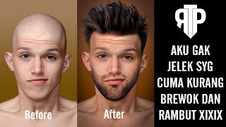Cara membuat brewok , rambut , dan kumis tambahan di photoshop ~ screenshot 2
