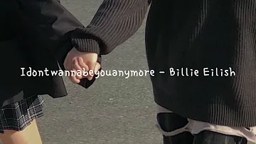 Idontwannabeyouanymore - Billie Eilish (karaoke instrumental with lyrics by Roommate Project)