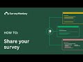 Sharing surveys with SurveyMonkey