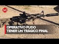 Elemento de policía pierde rifle AR-15 desde helicóptero