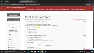 NPTEL Advanced Distributed Systems Week3 Assignment3 Solution August 2024