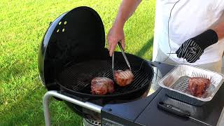 Thick Cut Pork Chops on the Weber Kettle with the Slow ’N Sear.