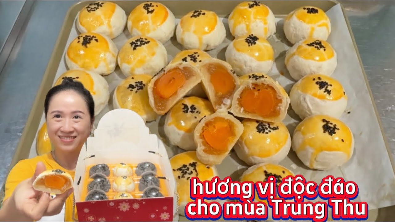 Bánh Trung Thu Đài Loan nổi bật với kết cấu "ngàn lớp" vỏ mỏng giòn tan và nhân trứng muối béo ngậy