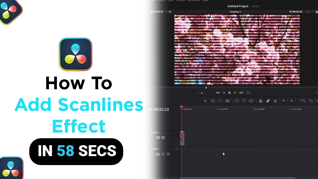 How to Add Scanlines Effect on Davinci Resolve [NEW] - YouTube