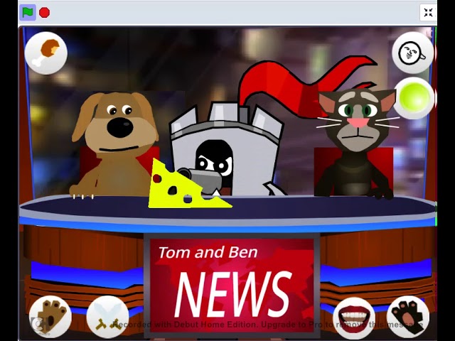 Talking tom and ben news remix class=