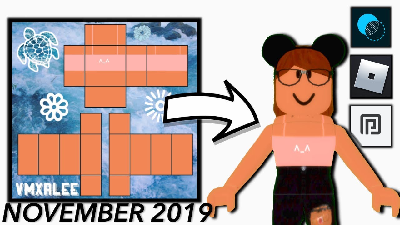 How To Make A Roblox Shirt On Mobile November 2019 Youtube - roblox shirt template aesthetic crop top