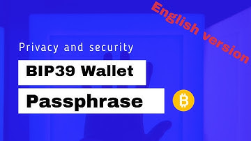 Optional BIP39 passphrase in bitcoin wallet.