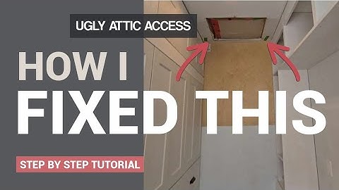 The Easiest Way to Trim Out an Attic Access Hatch (DIY Insert + Frame)