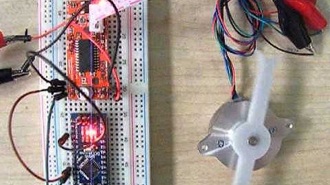 Circular Nema 14 Stepper Motor. Using AccelStepper Library and Easydriver